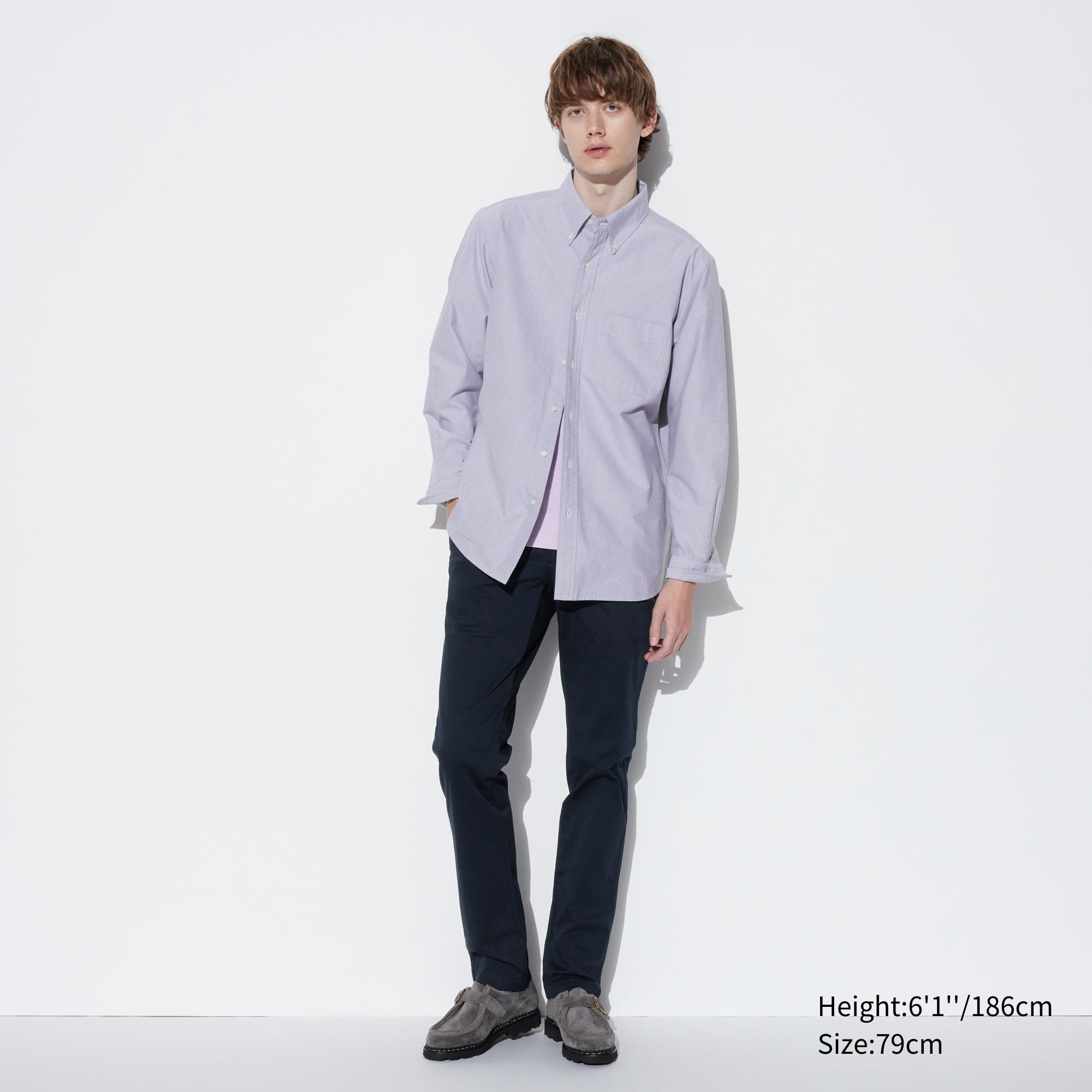 Check styling ideas for「Open Collar Short Sleeve Shirt、Slim Fit Chino  Trousers」| UNIQLO IN